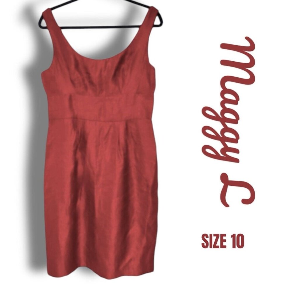 Maggy L Red Sleeveless Dress. Womens Size 10.